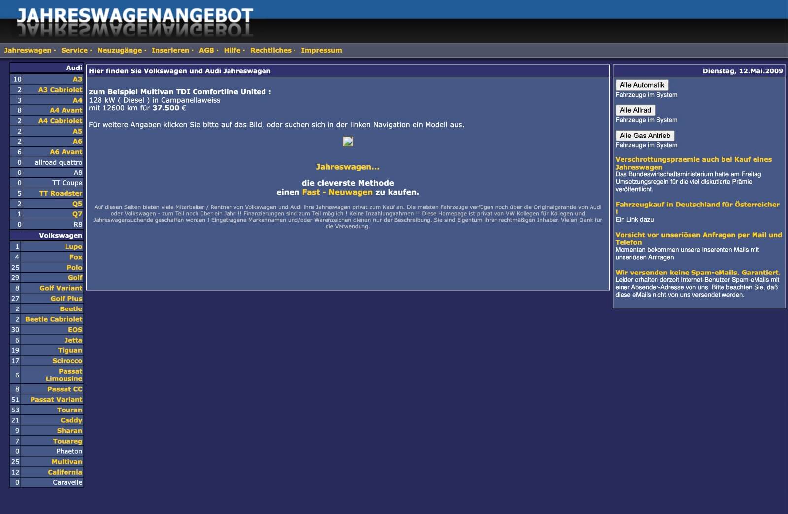 Wie das Jahreswagenangebot entstanden ist